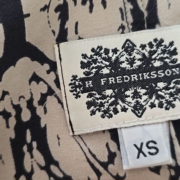 H FREDRIKSSON Couture silk XS dress - Picture 7 of 8